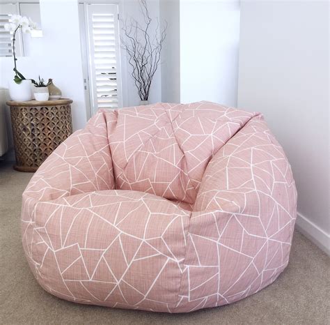 blush pink bean bag